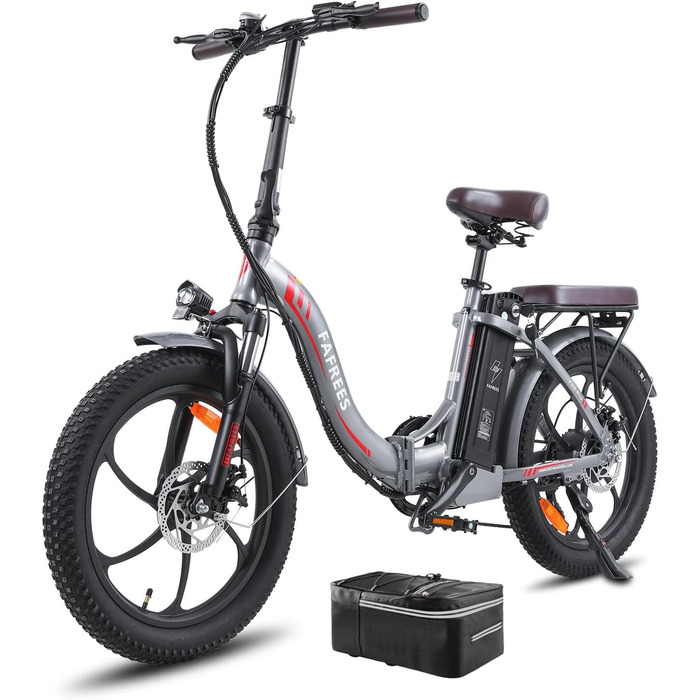 Електровелосипед Fafrees F20 Pro, складаний, 20 дюймів, 250Вт, акумулятор 36В 18Аг, до 150 км, для дорослих, вантажність 150 кг, міський фетбайк