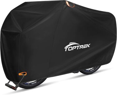 Водонепроникний чохол для велосипеда Toptrek: захисна накидка 200x110x70 см з оксфордської тканини 420D