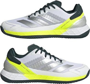 Тенісні кросівки Adidas Defiant Speed 2 Clay для ґрунту, 45 1/3 EU, білий/фіолетовий