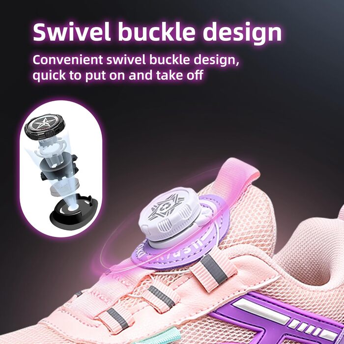 Дитячі кросівки ITSOGOO для бігу та активного відпочинку. Легкі, дихаючі, для дівчаток та хлопчиків, розмір 28-37 EU (36 EU, Рожевий)