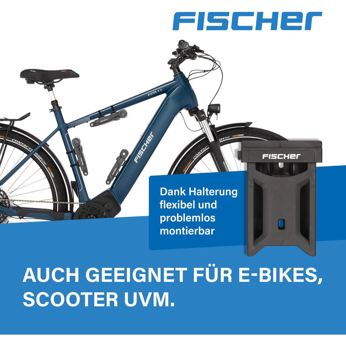 Замок Fischer складний з кріпленням, 110 см, 2 ключі