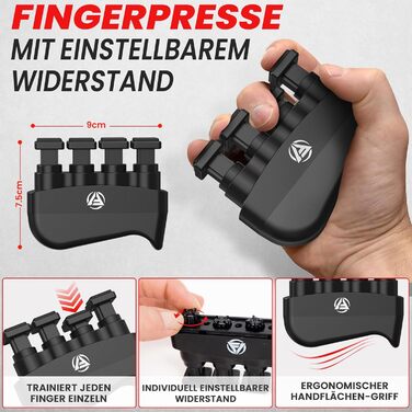 Набір для тренування кисті рук FUNFLEX: 5 шт. (сірий)