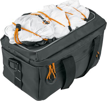 Велосипедна сумка SKS GERMANY Infinity TOPBAG на багажник, водонепроникна, знімний плечовий ремінь, MIK-сумісна, 7 л, чорна