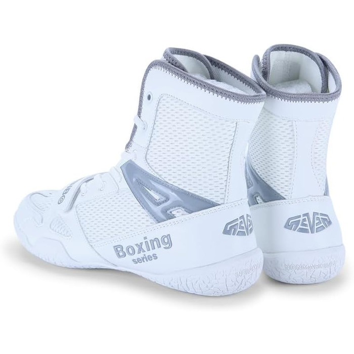 Боксерські рукавички для чоловіків. Зручні боксерські рукавички для тренувань, занять боксом та єдиноборствами. Дихаючі, білі та сірі рукавички для боксу, фітнесу та бодібілдингу. Розмір 43 EU