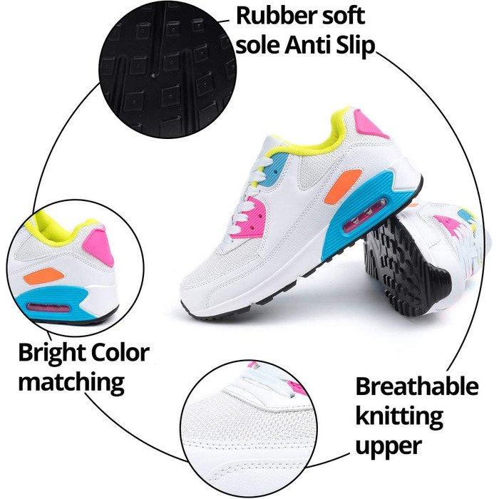 Кросівки для бігу Hitmars для чоловіків та жінок, зручні, легкі, з повітряною подушкою, чорно-зелені, розміри EU36-EU47