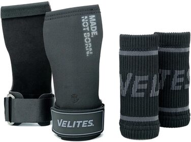 Ручки Velites All Terrain для турніка з напульсниками та чохлом, універсальний хват без магнезії для штанги й перекладини, аксесуари для кросфіту