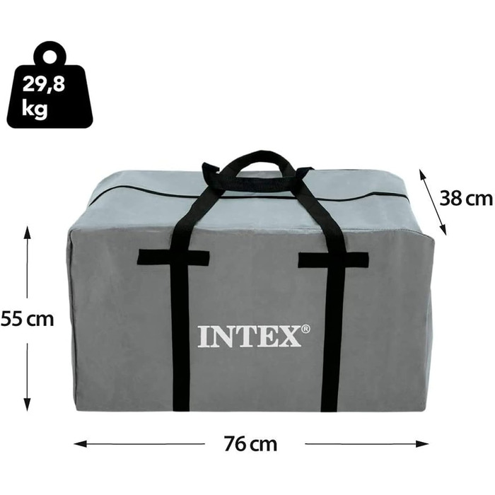 Надувний човен Intex Mariner 3 для трьох осіб з веслами та насосом