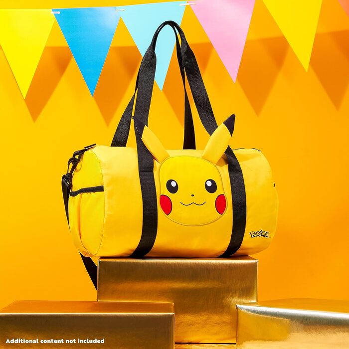 Дитяча спортивна сумка Pokemon Pikachu з 3D-вушками, дорожня сумка для хлопчиків і дівчаток, жовта, через плече, для басейну та спорту