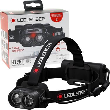 Ліхтар на голову Ledlenser H19R Core (Bundle) з ліхтарем ML4 Warm Light - 3500 Lumen, водонепроникний IP67, акумуляторний, 300 м
