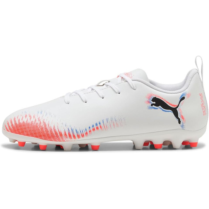Дитячі футбольні бутси PUMA Future 8 Play Mg Jr - біло-червоні, розмір 34.5 EU