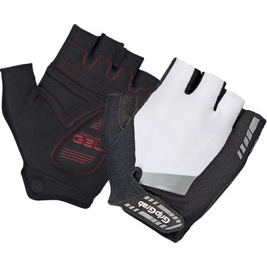 Рукавички велосипедні GripGrab SuperGe 6mm DoctorGe, білі, розмір M - літні, короткі, з гелевими вставками