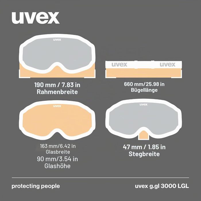 Гірськолижна маска Uvex g.gl 3000 LGL унісекс, біла матова з лінзою LaserGold Lite-Blue, посилення контрасту та захист від запотівання
