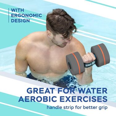 Набір аква-гантелей Sunlite Sports для плавання та аквааеробіки, 2 шт.