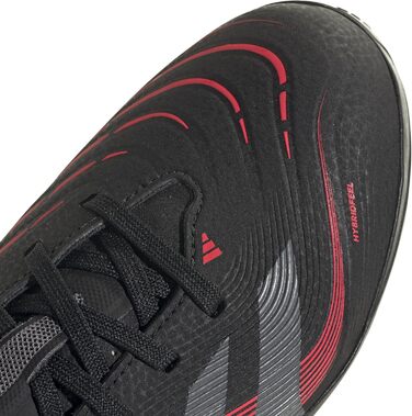 Дитячі футбольні бутси adidas Predator League Turf, чорно-сіро-червоні