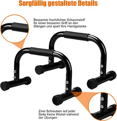 Паралелетки для віджимань та випробувань на силу - Паралелетки для калістеніки, статики та силових тренувань. Ідеально для дому, вулиці та спортзалу