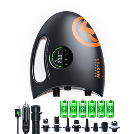 Електричний насос OutdoorMaster Shark 2S для SUP дошок 20PSI з акумулятором 88,8Wh