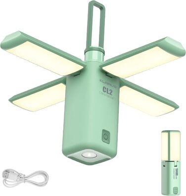 Ліхтар кемпінговий Klarus, 10000 mAh, 750 Lumen, 8 режимів, IPX5, зелений