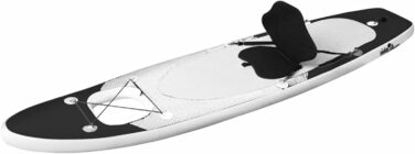 Надувна SUP-дошка ZEYUAN 330x76x10 см чорна з веслом, сидінням та аксесуарами для сапсерфінгу