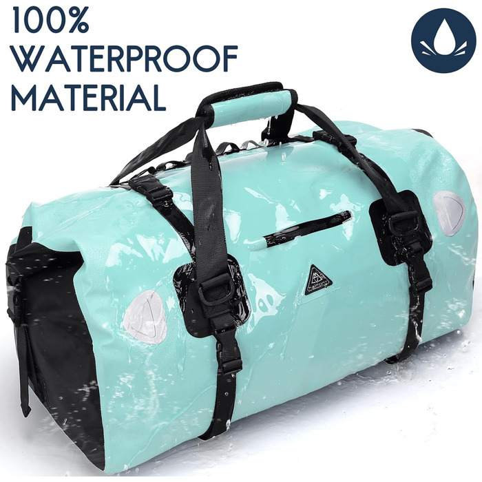 Водонепроникний рюкзак Dry Bag | Водонепроникна сумка-рюкзак для подорожей | Рюкзак-ролтоп Seesack, 50L, Blue (Seegrün)
