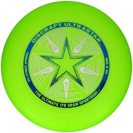 Фрісбі Discraft Ultra-Star Sport 175g зелений - професійний диск для гри на вулиці