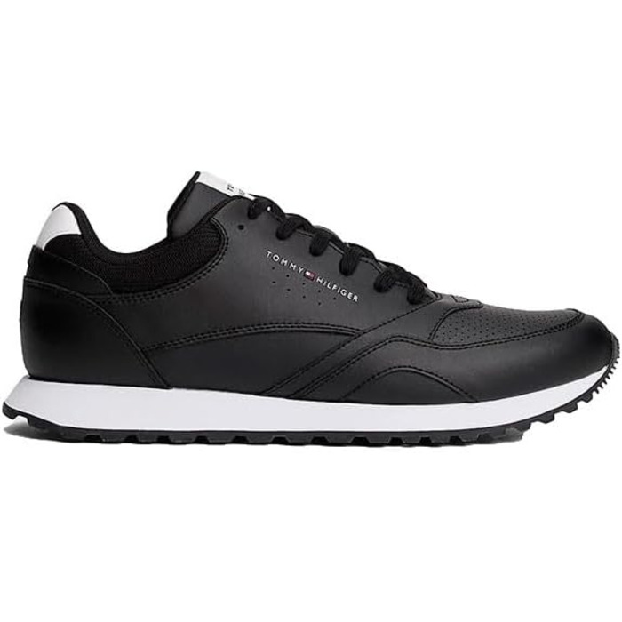Чоловічі шкіряні кросівки Tommy Hilfiger Runner New Eva, чорні (Black Black White), розмір 40 EU