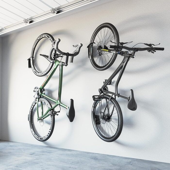Настінна підставка для велосипедів monTEK - 4 шт. (2 шт.) - для гаража, економія місця, стабільна