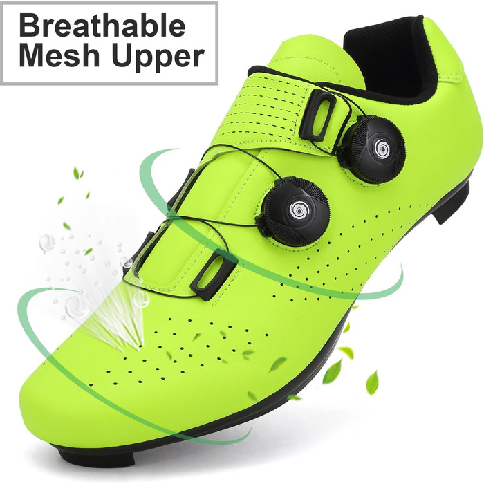 Велотуфлі чоловічі MTB, шосейні, для маунтбайку та шосе, дихаючі, SPD/SPD-SL, 43 EU, зелені
