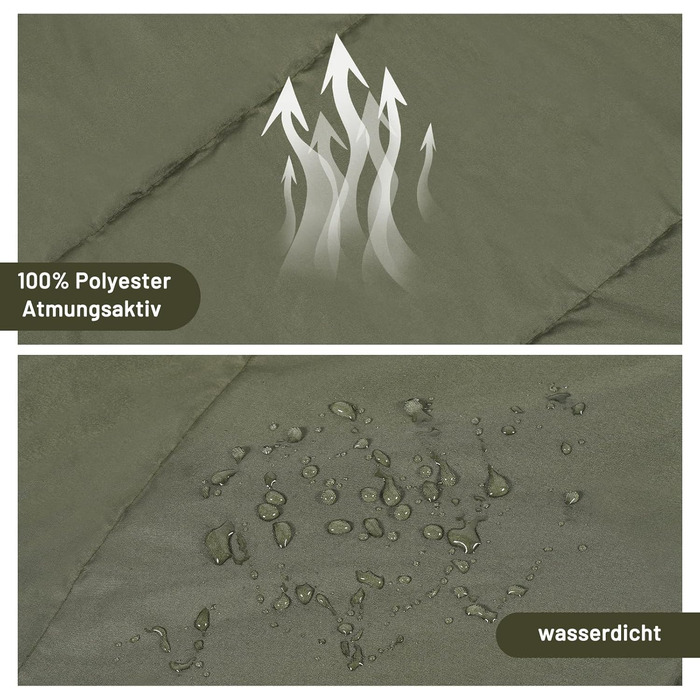 Спальний мішок AGEM для дорослих: 3-4 сезони, 225x100 см, 4-5 кг, для кемпінгу та риболовлі