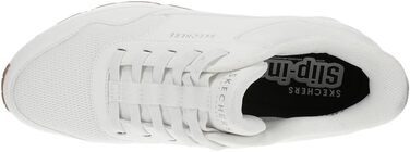 Чоловічі кросівки Skechers UNO - Banksia Hands Free Slip-ins, білі, розмір 46 EU, Duraleather, сітка