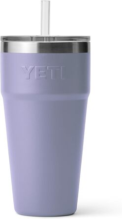 Термокружка YETI Rambler з соломкою, нержавіюча сталь, вакуумна ізоляція, 769 мл, Космічний фіолетовий