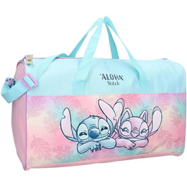 Спортивна сумка MyBagStory Stitch для дівчаток – рюкзак для школи, дитячого садка, початкової школи – рожево-блакитний, 40 см, з регульованим ремінцем – ідеальний подарунок