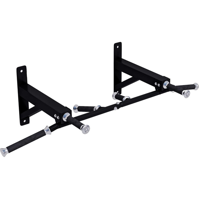 Турнік MAXXUS CHIN-UP PRO для стіни, сталевий, 124x35x61 см, до 150 кг, 6 гумових рукояток, багатохватний, для дому та вулиці, фітнес-тренування