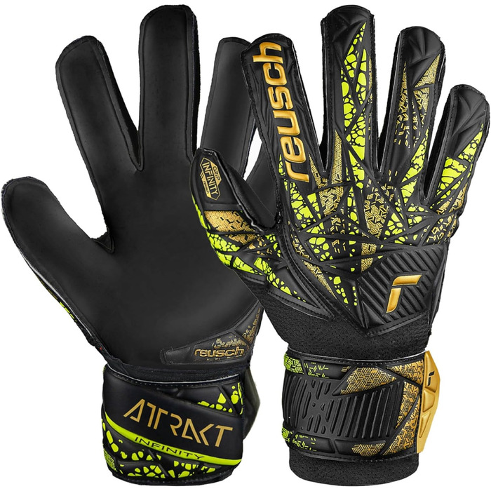 Воротарські рукавички Reusch Attrakt Infinity Finger Support Junior для дітей, унісекс