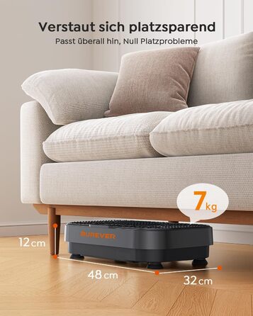 Платформа вібраційна Burever 150W з пультом, 99 рівнів інтенсивності, 5 програм, для масажу ніг, тренувань та формування м'язів