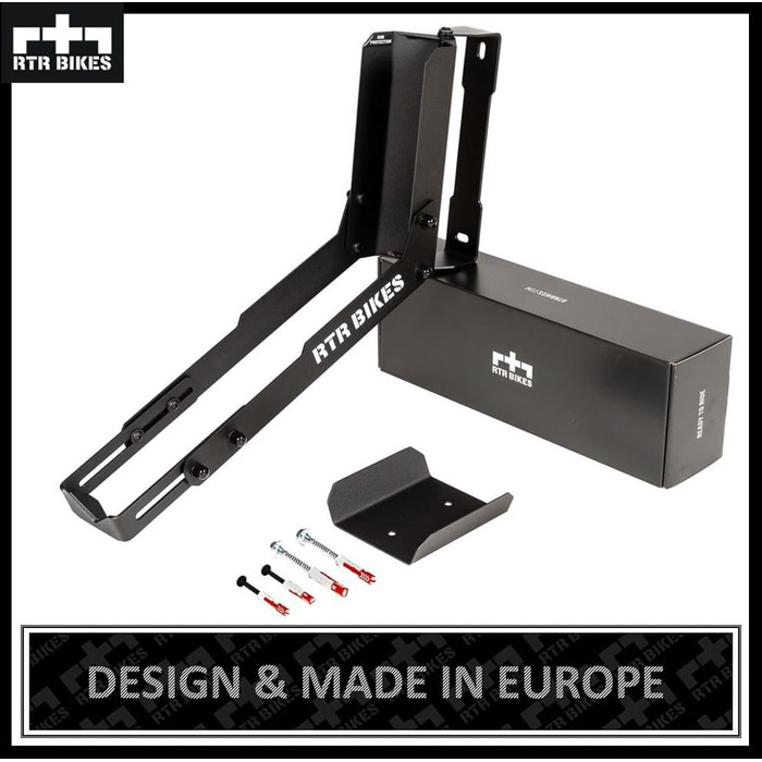 Кріплення для велосипеда RTR BIKES Kranked Twist – поворотне на 180°, для електровелосипедів та MTB до 30 кг, підходить для коліс 24-29 дюймів та шин 3,5