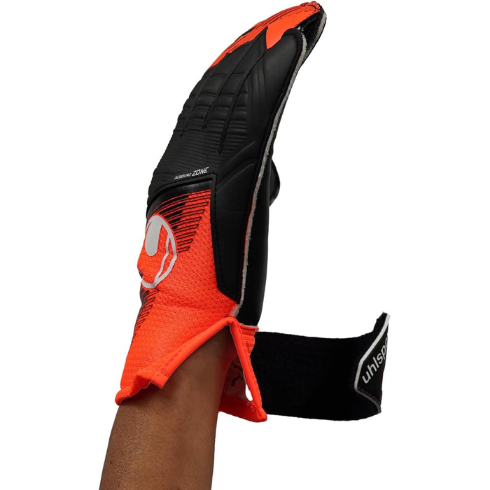Воротарські рукавички Uhlsport Starter Resist+ для юніорів, унісекс, флуоресцентно-оранжеві/чорні/білі, футбольні