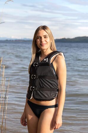 Жилет для плавання MESLE Sportswoman, 50N, для жінок та дівчат, білий. Підходить для SUP, каякінгу, вейкбордингу, водних лиж, човнів.