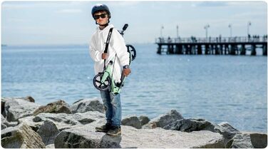 Міський самокат SOKE Cityroller: зелений, для їзди містом