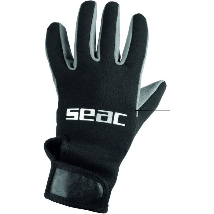 Дайвінгові рукавички SEAC Aara Cofort 1.5 з неопрену (S, Чорний)