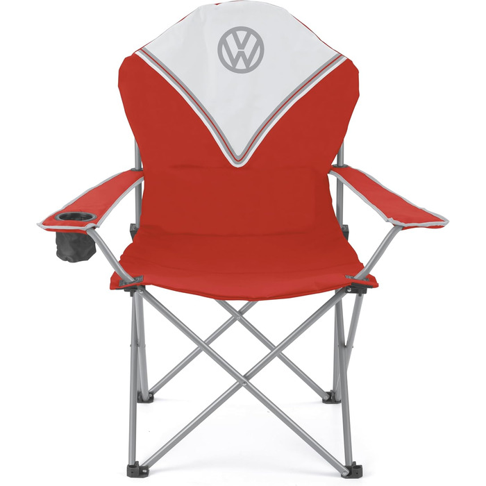 Складний туристичний стілець Board Masters VW Collection Deluxe з сумкою, дизайн Volkswagen T1 Bulli, червоний (105 см)