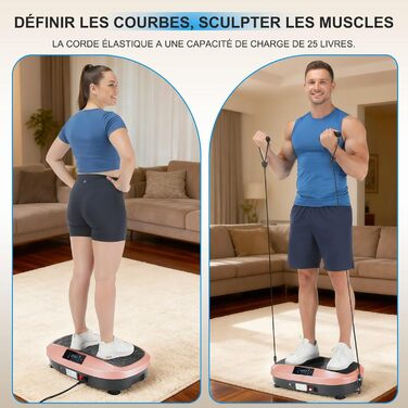 Віброплатформа для фітнесу Sport Home (Рожева) - 6 програм, для схуднення та м'язів