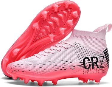 Футбольні черевики для чоловіків та жінок, зала, юніорські, тренувальні, унісекс, рожеві, 37 EU