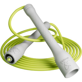 Стрибкове канат Springseil 300 см, ПВХ-канат з бавовняним ядром, ергономічні ручки, регульована довжина, чорний (білий)