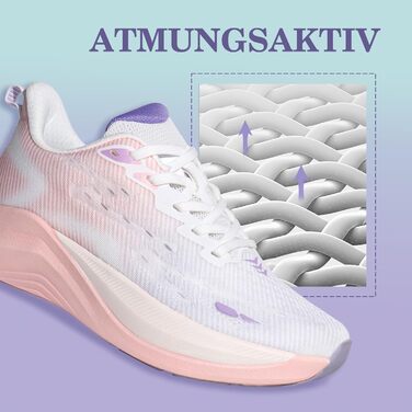 Жіночі кросівки Hawkwell Cloud Zero Active Cushion: дихаючі, для тенісу, ходьби, фітнесу, рожево-білі, 38 EU