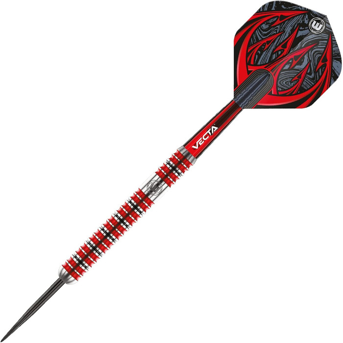 Дартс WINMAU Diablo професійний, сталевий наконечник, вольфрам, 23 г, з крилами та стрижнями (паралельний)