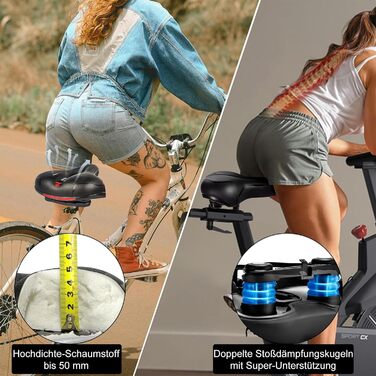 Велосипедний сідло Rarapop з Memory Foam: комфортне для MTB, шосе та міських велосипедів