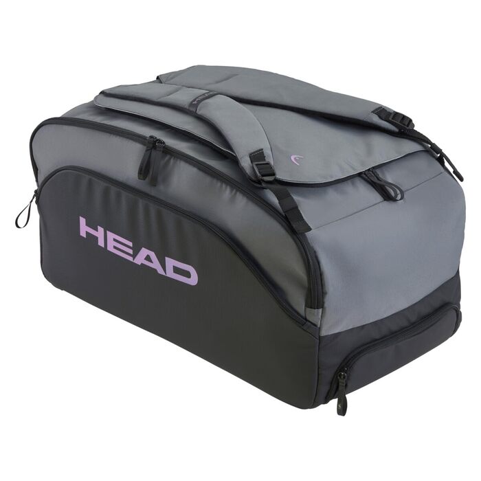 Сумка для падел-тенісу HEAD PRO X Duffle L, чорна - велика спортивна сумка для ракет та аксесуарів