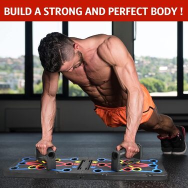 Багатофункціональна дошка для віджимань Push-Up Board, складаний тренажер для комплексного тренування м'язів усього тіла