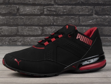 Спортивне взуття Puma, чорне, низьке, синтетика, на шнурівці, розмір 45