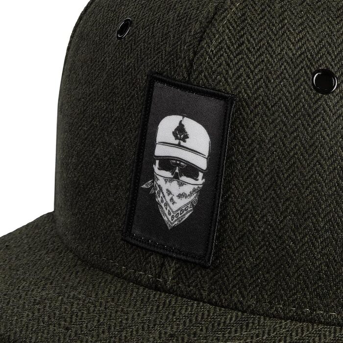 Кепка-снэпбек Nebelkind унісекс з принтом бандана, регульована бейсболка в стилі стрітвір з прямим козирком, оливковий колір